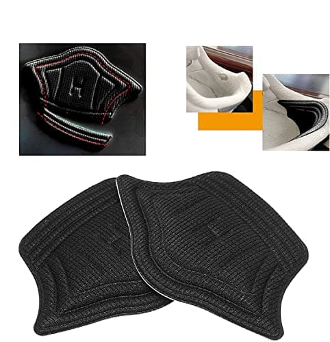 Silicone/Fabric Heel Grips Liner Cushions Inserts for Loose Shoes, Heel Pads Snugs for Shoe Too Big Men Women, Filler Improved Shoe Fit and Comfort, Prevent Heel Slip and Bliste (Black)