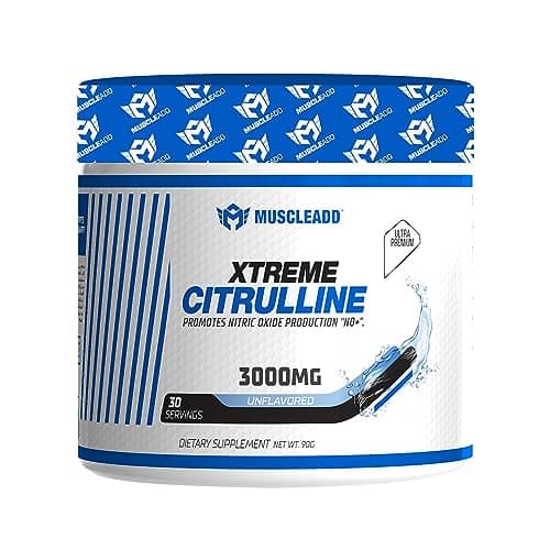 Muscle Add | XTREME CITRULLINE | 3000mg L- Citrulline | Dietary Supplement | Supports Immune System | Gets ride of Unnecessary Amino Acids | Ultra-Premium | 30 servings | 90g | Unflavoured Nutritional supplement