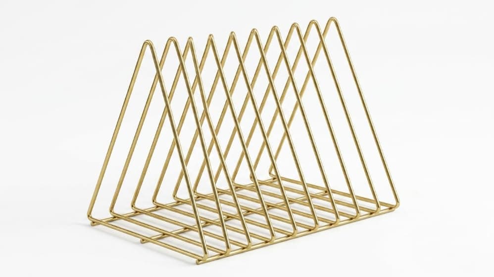 Metal Book Triangle Book Holder Magazine Book Holder Practical Book Organizer for Office Library Home Stable Book Holder for Reading Study Stylish Design Helps Arrange Books