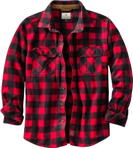 Legendary Whitetails Mens Long Sleeve Navigator Fleece Button Down Shirt