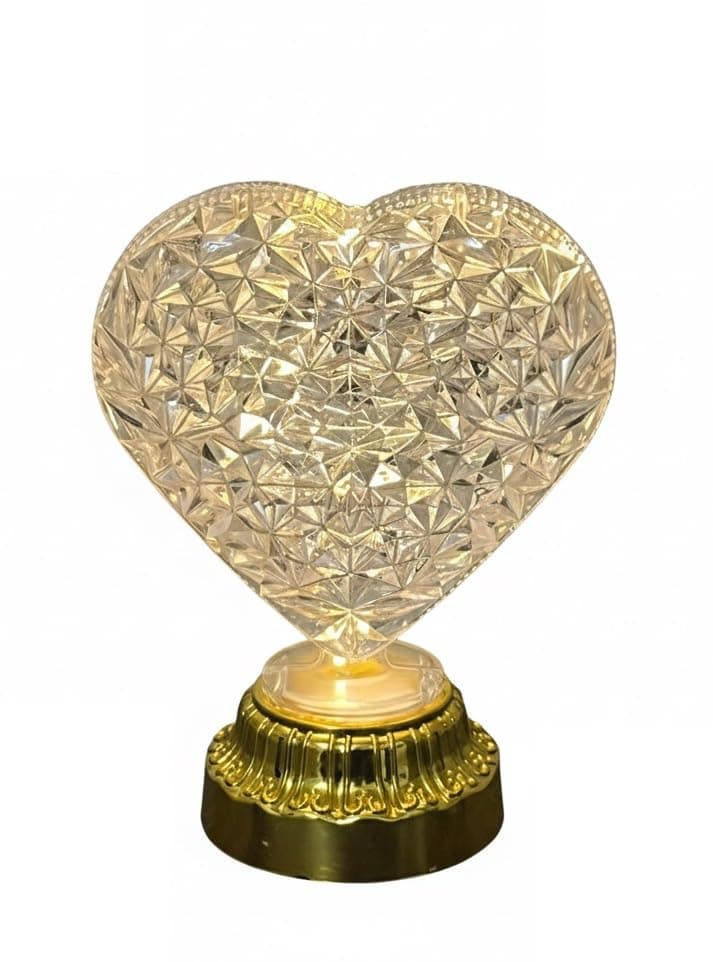 Stellar Stores LED Decorative Ramadan Bedside Mini Lamp, Home Decoration, Bedroom Living Room Decor (Heart Shape)