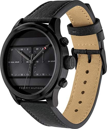 Tommy Hilfiger Mens Analogue Classic Quartz Watch with Leather Strap 1791595, Strap