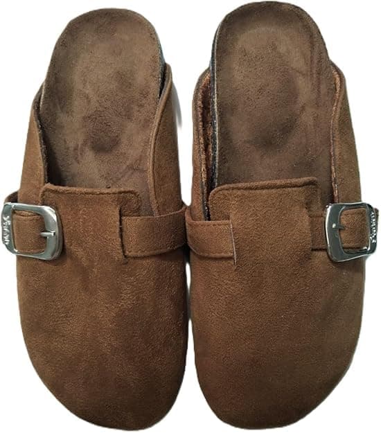 Stylish Women's Flat Clogs - Brwon (37)