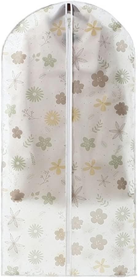 Waterproof Suit Cover and Jacket Garment Bag for Closet Storage, Floral Patterned Design Clothes Protector, 60 x 100 cm Organizer for Men and Women