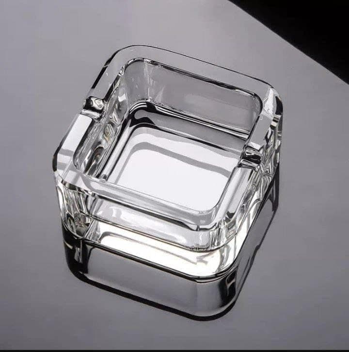 Generic Imported glass ashtray, Pure glass, Available in clear, .ri