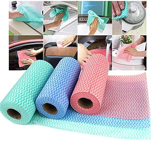 Portal Leestore Reusable Cleaning Wipe, Household &Kitchen Towels,Disposable Cleaning Cloth, Dish Cloth Dish Towels Dish Rags - (Assorted colors) 1 piece