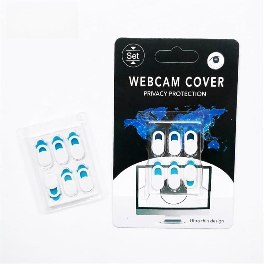 3M Store Webcam Cover, 6 Packs Ultra Thin Design Web Camera Cover Slide for Laptop, PC, Macbook, iMac, Computer, iPad, Smartphone, Protect Your Privacy and Security white