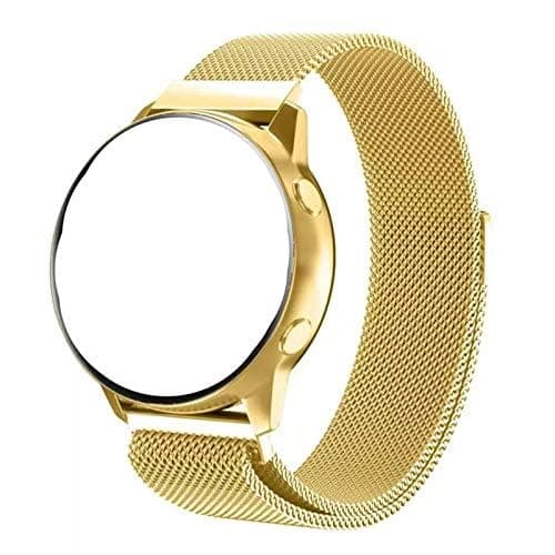 Magnet watch size 20 mm golden color is suitable for Samsung Active 1, Active 2 and Watch 42 mm watch smart watch, the measurement size of it only 20 mm Watch band