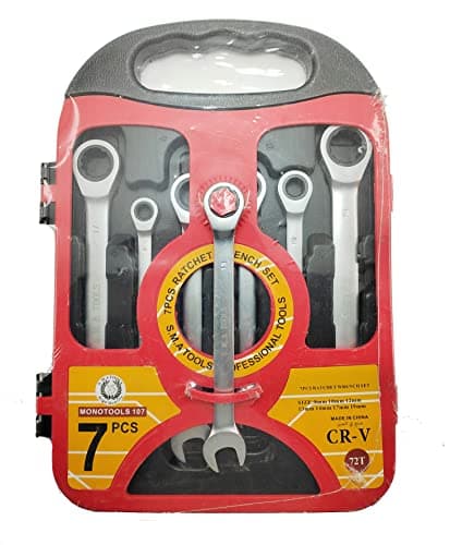 KaberTrade KaberTrade Automatic Ratcheting System Wrench Set (8-19 mm) - 7 Pieces 8/10/12/13/14/17/19mm (id:5076)