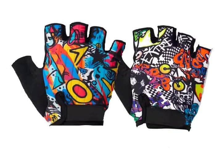 Half-Finger Gloves Non-Slip Gel Pad Breathable random model (children size)