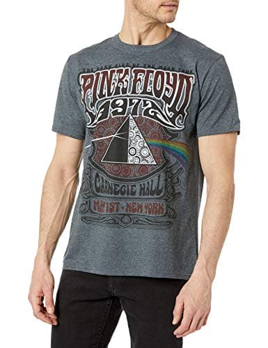 Liquid Blue Men's Pink Floyd Carnegie Hall T-Shirt, Grey, XL