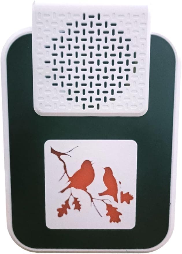 Outdoor Doorbell Bird Sound 220V Black Stylish Design Easy to Install Suitable for Home Office Pure Sound Attractive Alarm