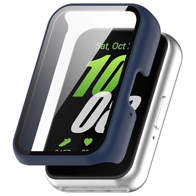 Protective Case (Compatible with Samsung Galaxy Fit 3) with PC Built Screen Protector Hard Durable Frame Shock and Scratch Resistant Stylish Design Provides Degree Protection For Watch