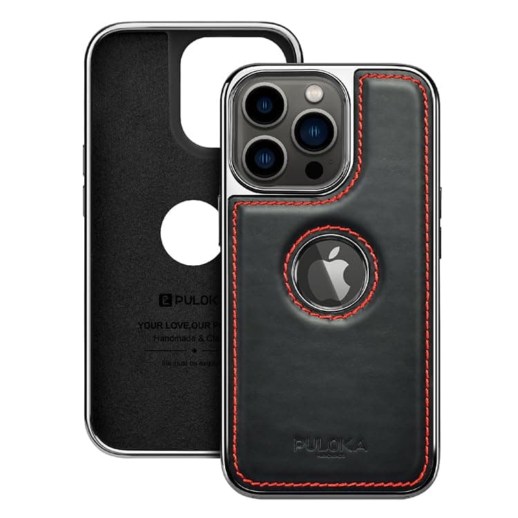 GIGA EG PULOKA iPhone 15 Pro Leather Case (Black) Cellular phone case