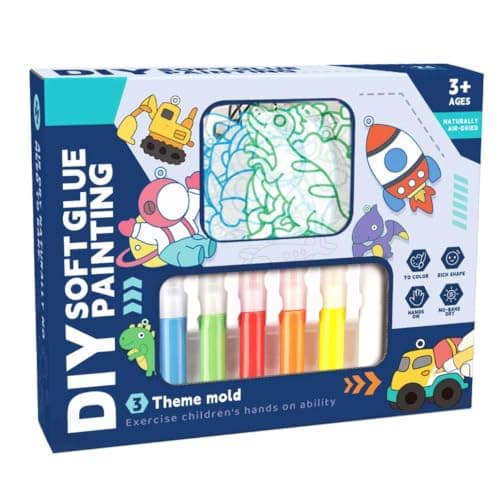 Pearl Gel Pens Coloring Toy - Soft Glue Painting Art For Kids - Colored Pencil Set for Kids - Multicolor Color Best seller (Type 3)