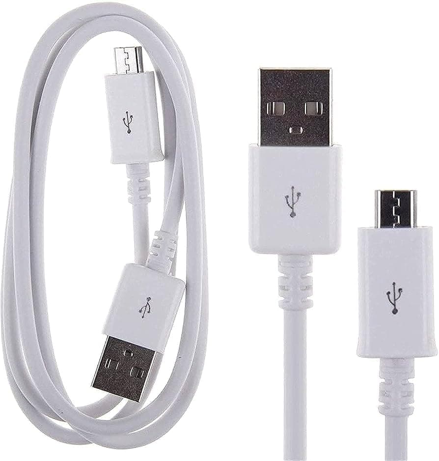 Micro USB Charging Cable, Compatible with All Phones 1M Micro Charging Cable and Sync Charging with Android Phones, White Electronic cable