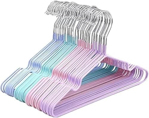 Clothes Hangers 10pcs 40x20cm,Household Non-slip Metal Drying Rack for Adults
