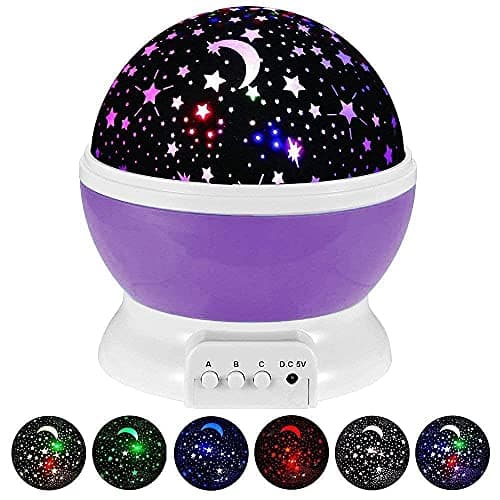 AJB Star Master Projector with USB Wire Colorful Romantic LED Cosmos Star Master Sky Starry Night Projector Bed Light Lamp