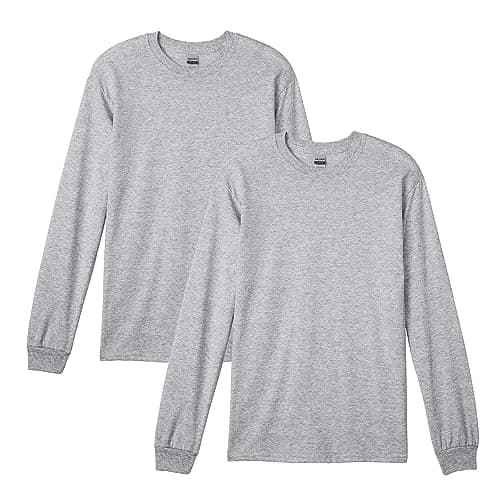 GILDAN Men's Shirt (Pack of 2), Sport Grey, L