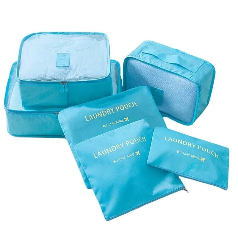 6 Pcs Travel Luggage Organizer Different Sizes – Clothes & Items Organizer in Suitcase – Suitable for Closet, Drawer, Suitcase, Travel & Trip-AM