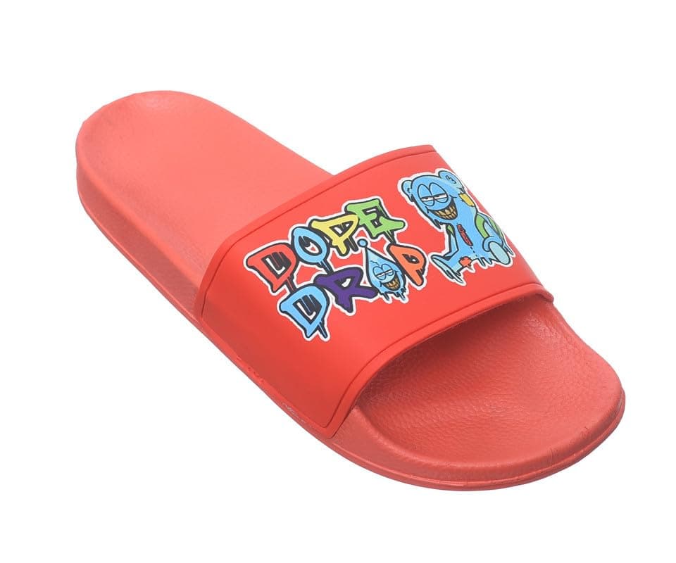 B&W mens B&W-24-Red Flip-Flop Sandal
