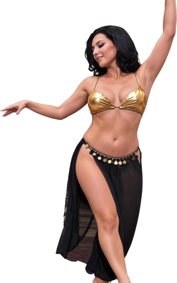 Belly Dance Suit Gold and Black Outerwear