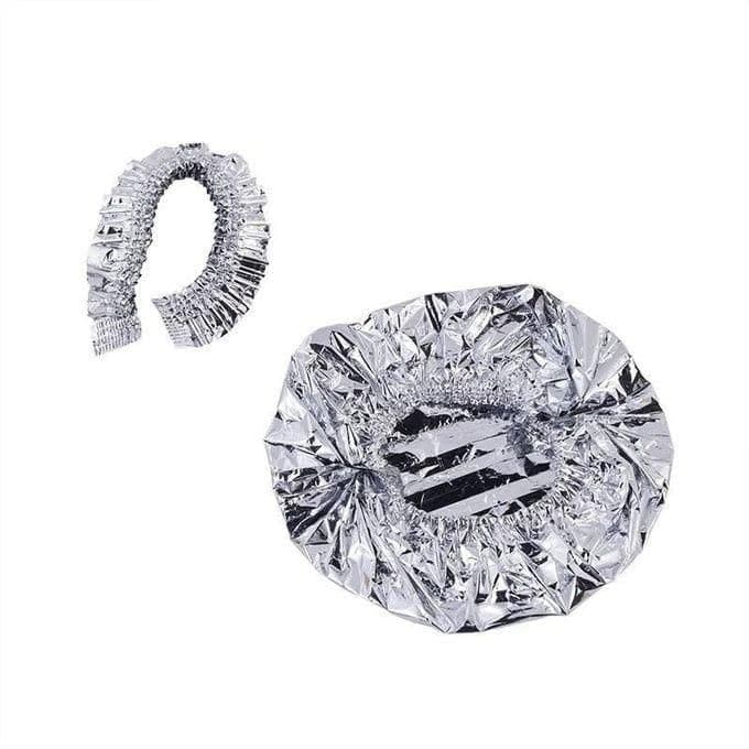 Aluminum Foil Food Covers 50 Pcs, Universal Bowl and Plate Lids for Fresh Keeping, Heat Retention, Leftovers and Kitchen Food Storage, Silver Container lid