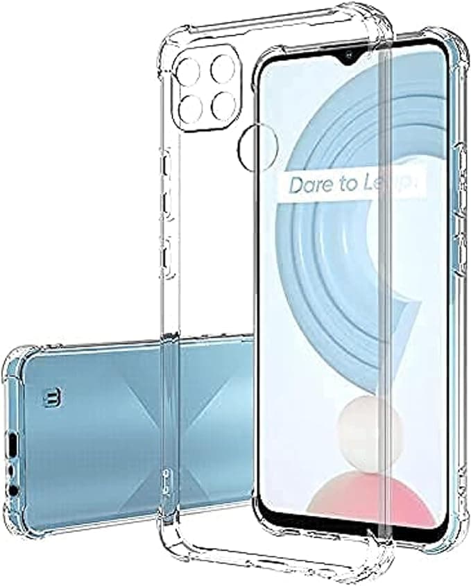 Case for Realme C25Y / C21Y Case Cover Back Air Cushion Soft Silicone Shockproof Anti-Scratch Protective Bumper Shell Corner for Realme C25Y / C21Y by Emodil