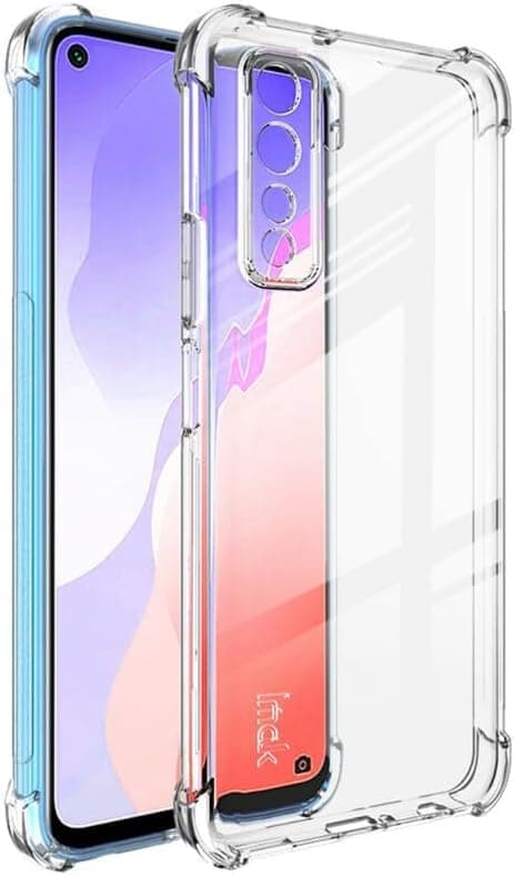 Case Compatible with HUAWEI P40, Cover Silicone Transparent TPU Gorilla Anti-shock Protector Camera Shockproof Corners - Clear Cellular phone case