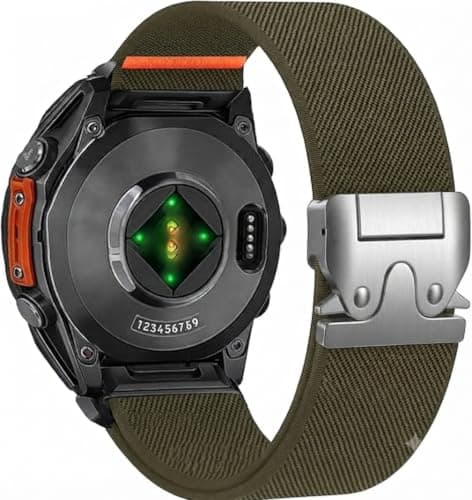 Flexible Nylon Strap (Compatible With Garmin Venu 3, 4 & 2//Samsung Galaxy Watch 3 45mm/46mm Watch/Gear S3 Frontier/Classic.) Watches, 22mm, With -Release Buckle, Made Of Stretchy Sport