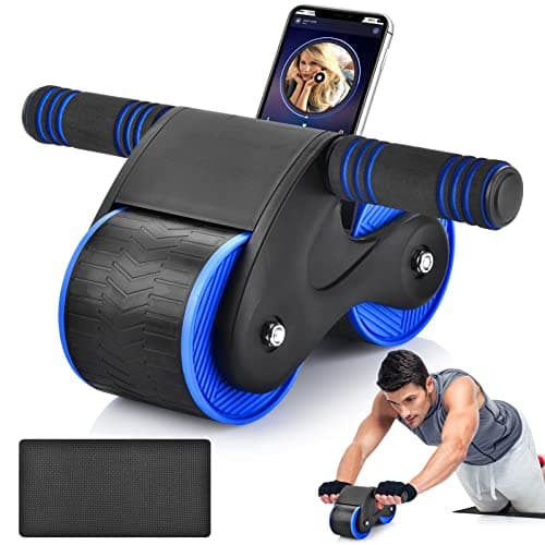AB Wheel Roller for Core Workout | AB Roller Wheel With with Automatic Rebound Assistance and Resistance Springs with Ergonomic Handle Abdominal exerciser