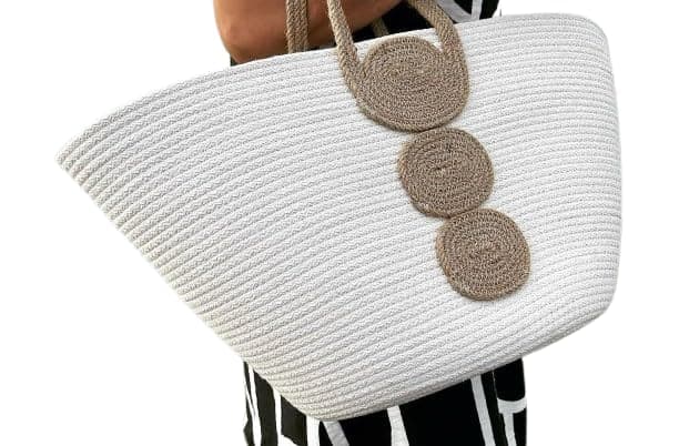 Woven it rope bag, handmade natural bag, for shopping, summer and daily use Handbag