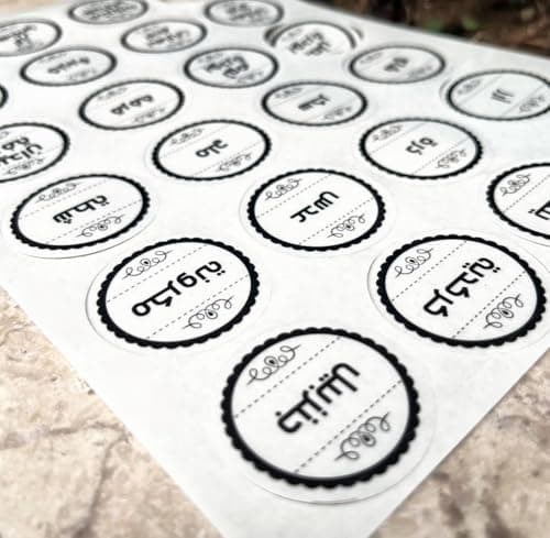 Transparent Adhesive Spice Jar Labels and Herb Stickers for Pantry Organization Waterproof Clear Decals for Seasoning Bottles and Legume Containers
