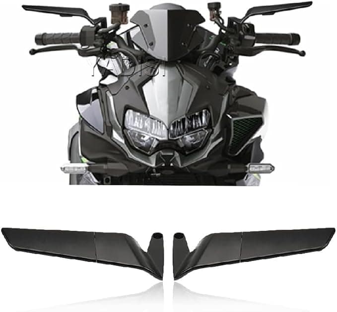 Adjustable Wing Mirrors Set, Hidden Mirrors Compatible with Most Motorcycles and Motorcycles - Airplane Mirrors - SACAR
