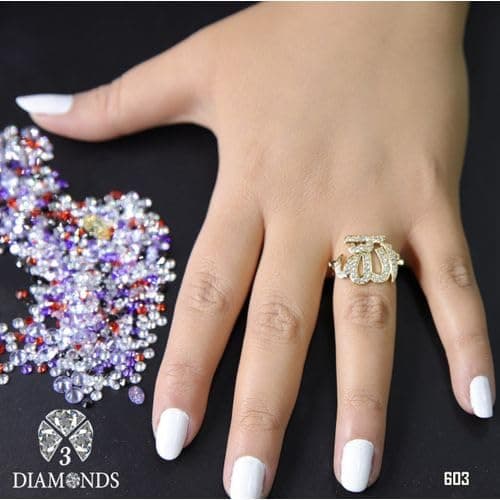 3 Diamonds 3370159539242 Wedding Ring For Women Gold Plated