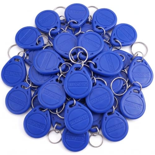 طقم 100 ميدالية شفرة أسانسير، إنتركم وبوابات العمارات (RFID 125kHz) مفتاح اكسس كنترول | 100Pcs RFID Key Fobs, Access Key for Elevator, Intercom & Gates (blue) Lock