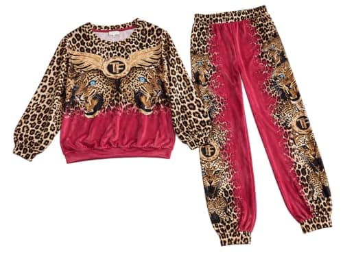 Tring Women's Tiger 2 Piece Floral Everyday Wear & Outwear IN Coordinated outfit