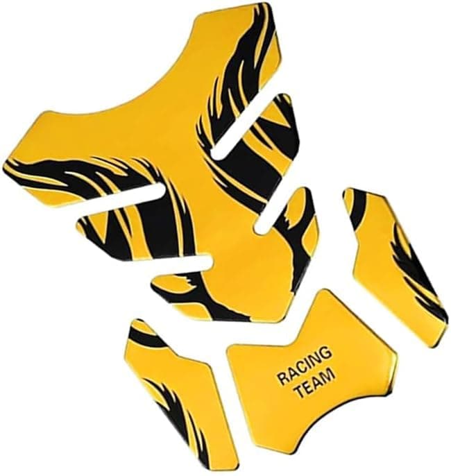 KaberTrade KaberTrade Flexible Motorcycle Tank Protector for Superior Protection and Attractive Sport Look (1 Set of 4, Gold*Black, Code:8432) Sticker decal