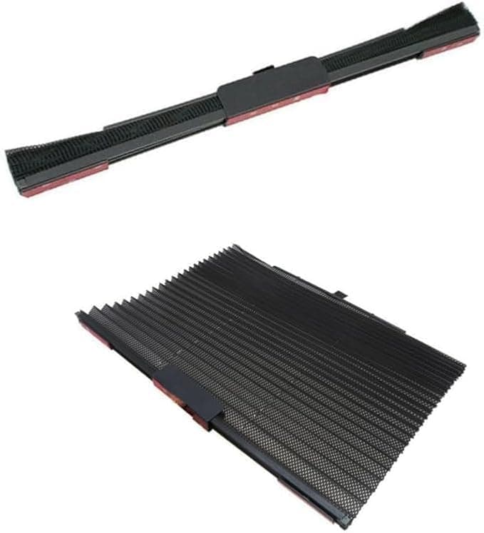 SACAR Car Windshield Sun Shade for Car Windshield, Retractable Sun Shade Shades for Most Trucks and Cars - (Mezika Black Curtain, 1 Piece, 60 * 40cm)