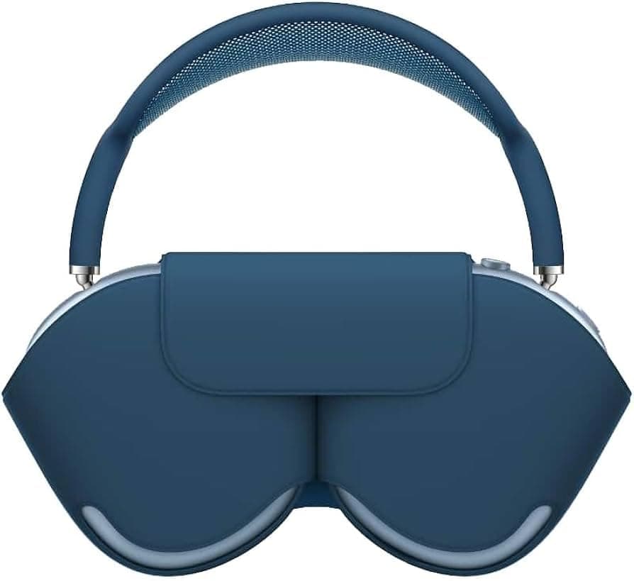 Wireless Bluetooth Headphones Over Ear Stereo Music with Memory Card, New Generation P9 PRO MAX with Soft Band, Headphones with Mic for Laptop and Mobile Phone with Earphone Case - Blue