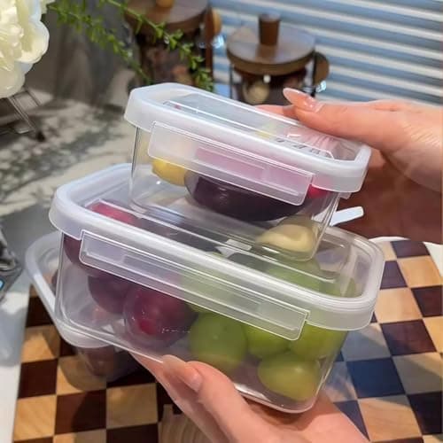 Generic Airtight Food Storage Container Set, Microwave Safe, 22 cm, 2 Pieces, for Meal Prep and Travel, .hg