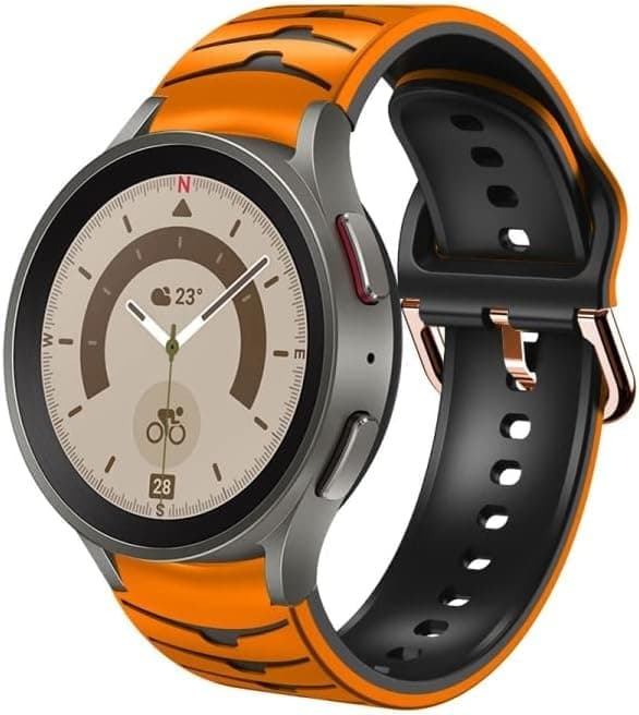 Straps (Compatible with Samsung Galaxy Watch 7 6 5 4 FE Strap 20mm 44mm/Watch 6 Classic 43mm 47mm/5 Pro 45mm/4 Classic 42mm 46mm, 40mm Soft Silicone Sport Band for Women Men