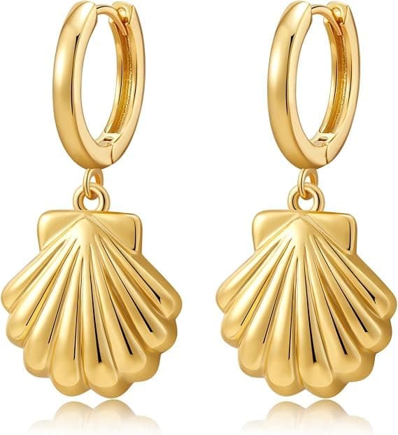 Gold stainless steel earrings with elegant and modern design, suitable for daily looks and occasions, light and practical, easy to match with different outfits, give you a distinctive feminine touch.