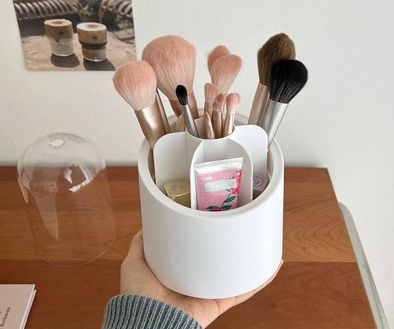 Generic 360° Rotating Makeup Brush Organizer, Organizer for Makeup Brushes and Tools, Very stylish and practical, Imported acrylic, .bs
