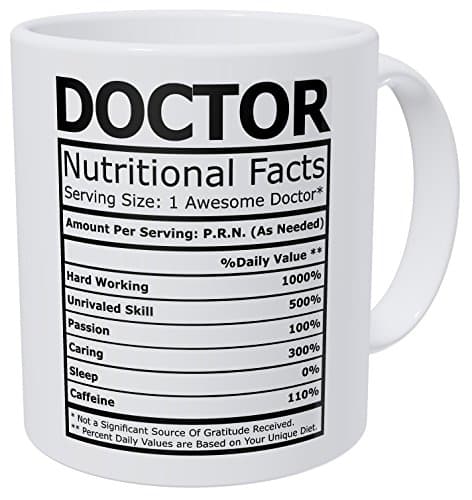 Wampumtuk Doctor Nutritional Fatcs 11 Ounces Funny Coffee Mug Drinking cup