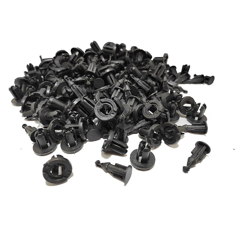 KaberTrade Plastic Car Bumper Snap Rivet Kit Push Rivets for Fender Car Bumper Interior Fender Fixing (100 Pieces Code:1900)