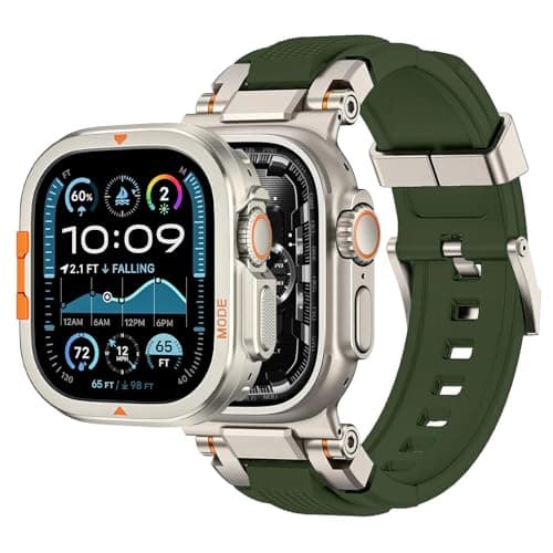 Compatible with Apple Watch Straps Ultra 3/2/1 Series 11 10 9 8 7 6 5 4 SE SE2 SE3, Silicone Sport Durable Band for iWatch Strap 49mm 46mm 45mm 44mm