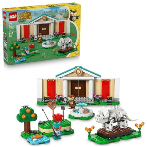 LEGO Animal Crossing Blathers's Museum Collection 77056 | Interactive Toy, Blathers & Lily Minifigures plus Dinosaur Fossils, Gift for 7+ Year Old Girls & Boys, 543 Pieces Toy building block