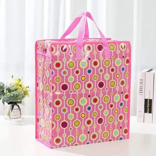 Portal Storage Bag for Comforters, Blankets, Clothes - Large Size 70x80x25 - Multicolor