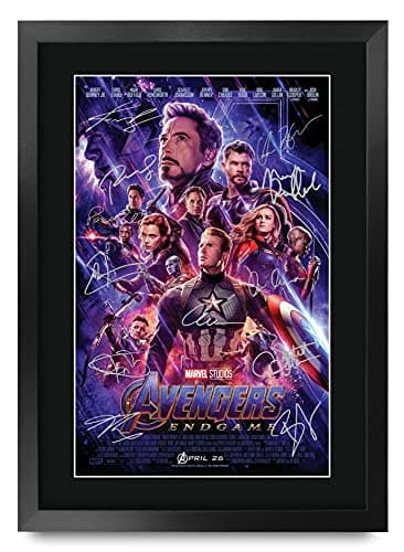 HWC Trading A3 Avengers Endgame Gifts Printed Signed Photo Poster for Movie Fans - A3 Framed Wall art